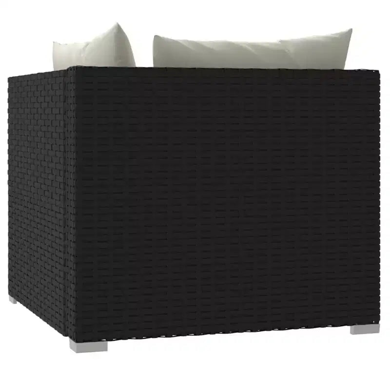 vidaXL Salotto da Giardino in PE Rattan Modulare Medio