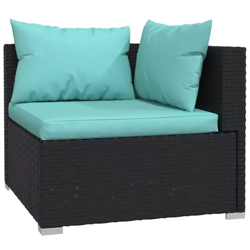 vidaXL Salotto da Giardino in PE Rattan Modulare Medio