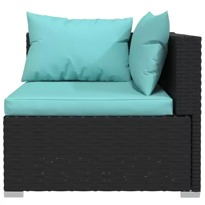 vidaXL Salotto da Giardino in PE Rattan Modulare Medio