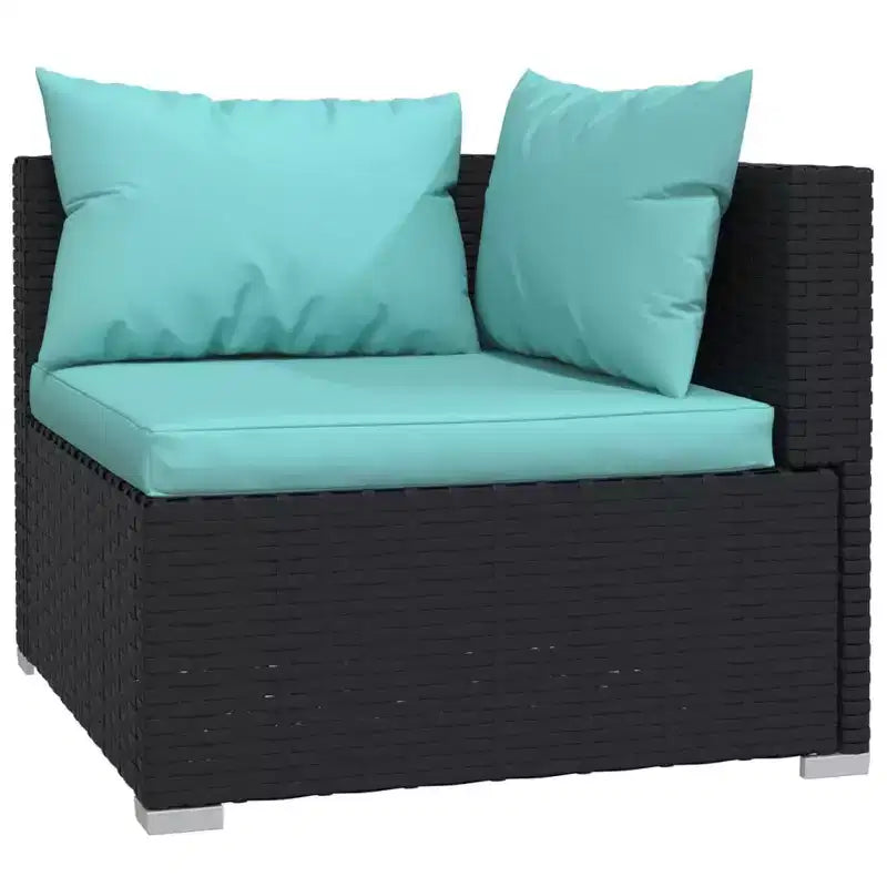 vidaXL Salotto da Giardino in PE Rattan Modulare Medio
