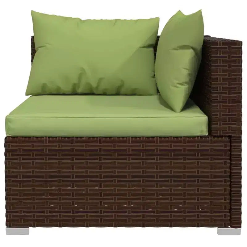 vidaXL Salotto da Giardino in PE Rattan Modulare Medio
