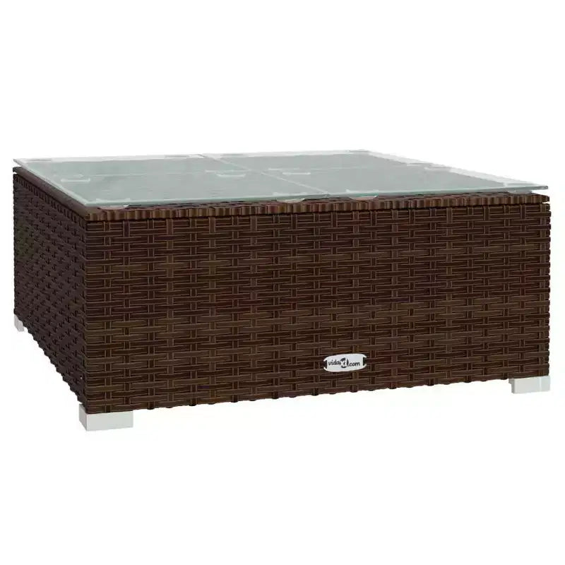 vidaXL Salotto da Giardino in PE Rattan Modulare Medio