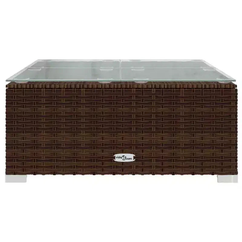 vidaXL Salotto da Giardino in PE Rattan Modulare Medio