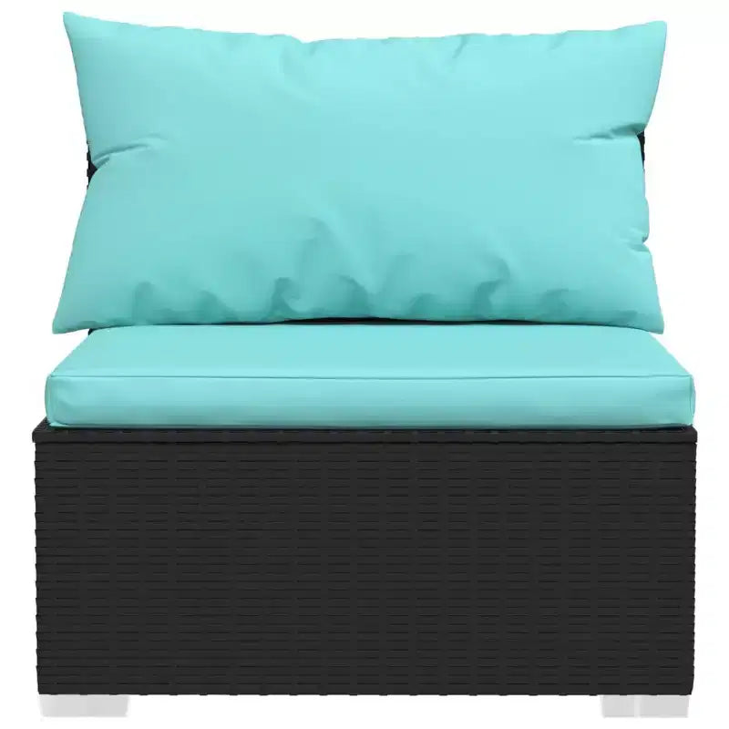 vidaXL Salotto da Giardino in PE Rattan Modulare Medio