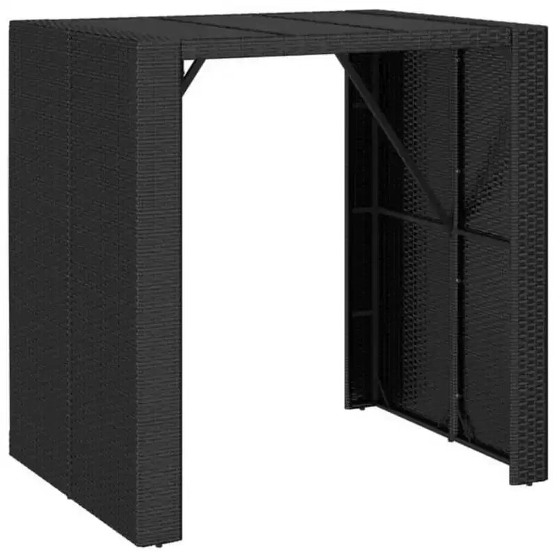vidaXL Set da bar da giardino con cuscini in rattan