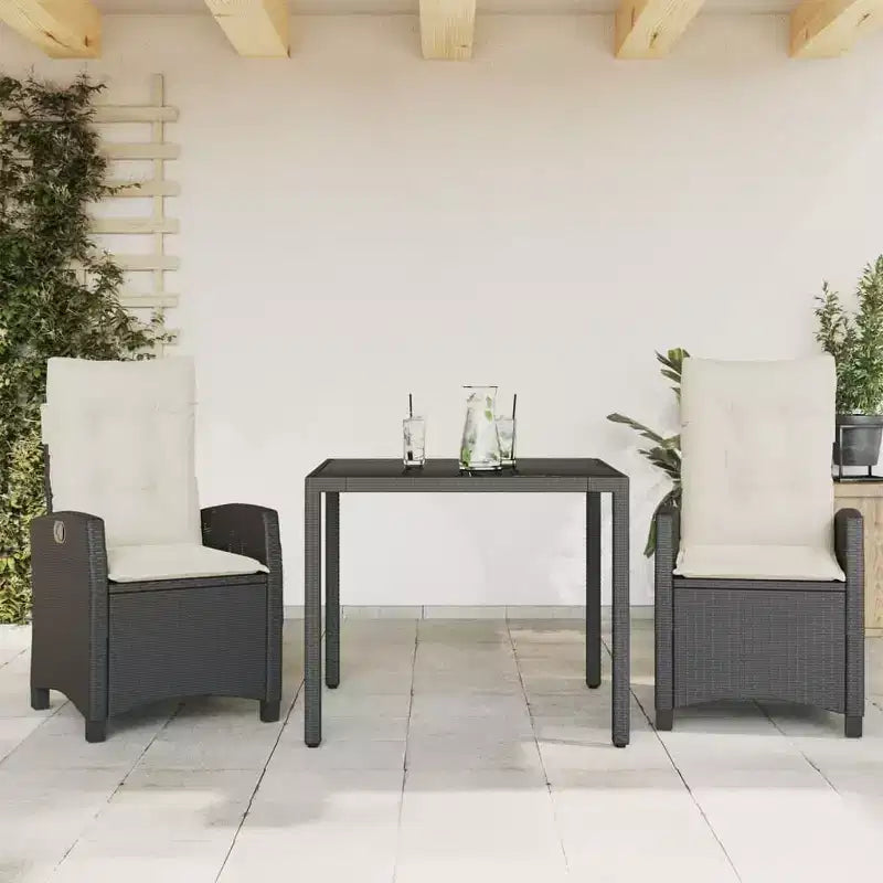 vidaXL Salotto da Giardino Moderno con Cuscini - Polyrattan