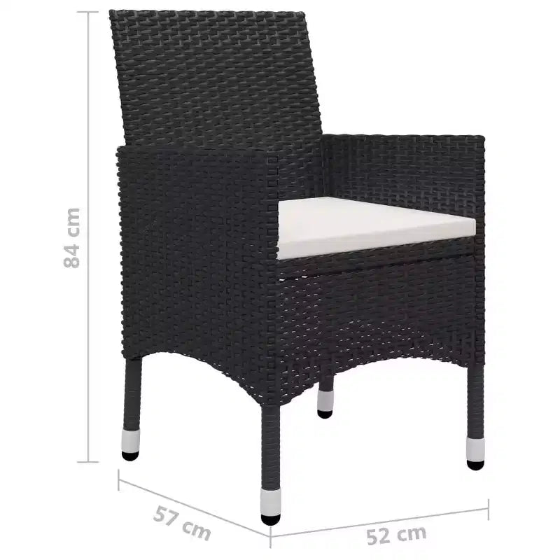 vidaXL Set da pranzo in legno massello di acacia Ampio ergonomico