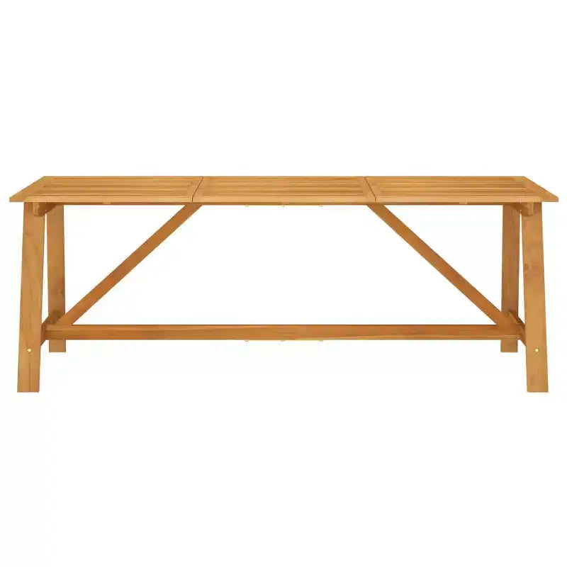 vidaXL Set da pranzo in legno massello di acacia Ampio ergonomico