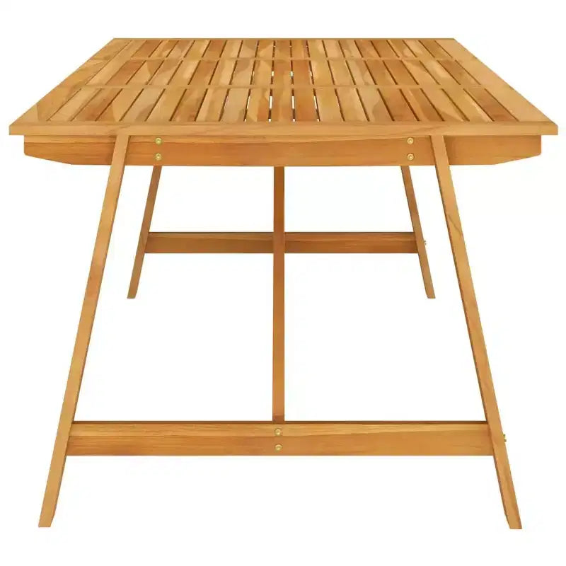 vidaXL Set da pranzo in legno massello di acacia Ampio ergonomico