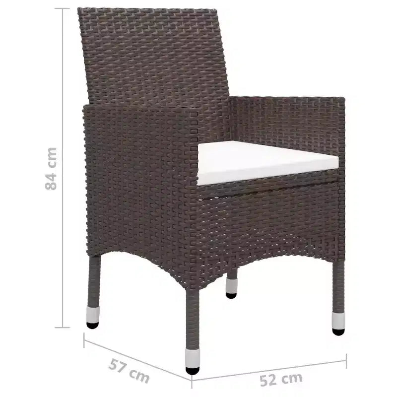 vidaXL Set da pranzo in legno massello di acacia Ampio ergonomico