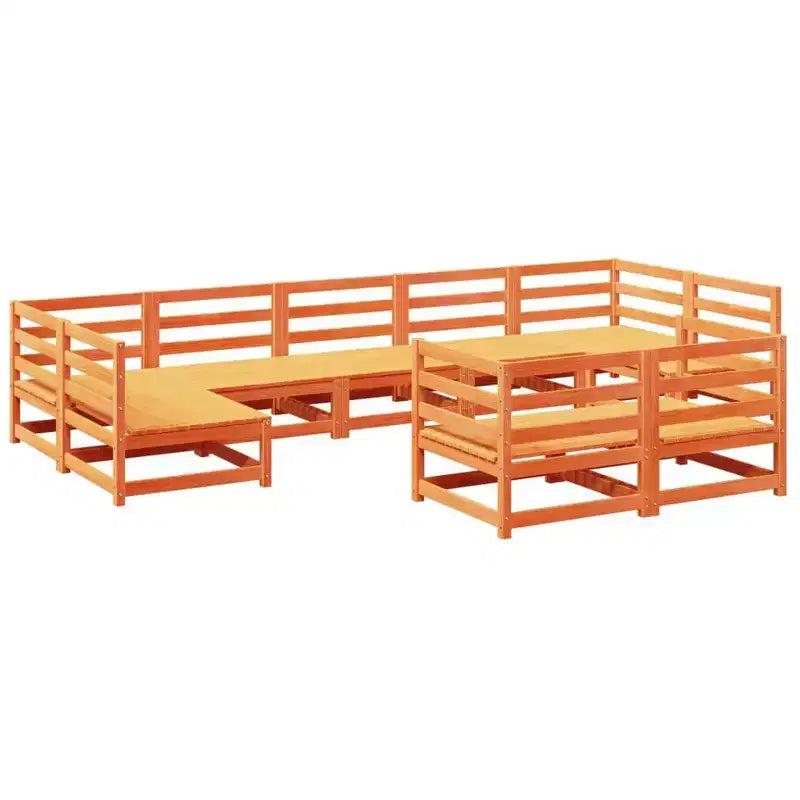 vidaXL Set divano modulare da giardino per esterni con cuscini