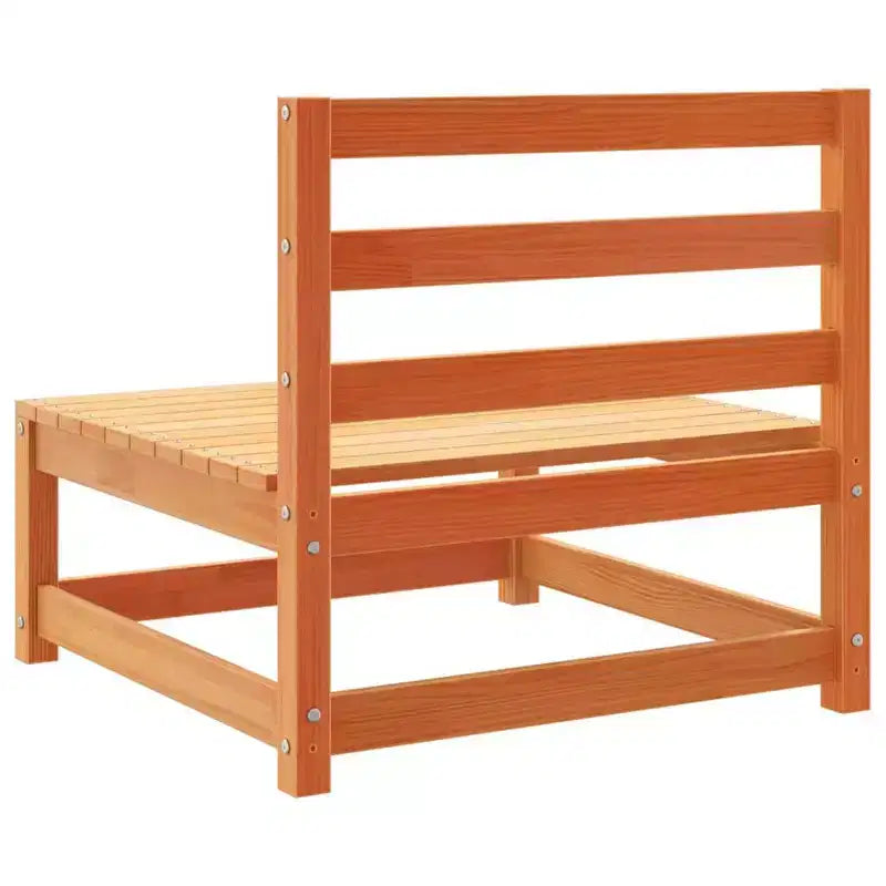 vidaXL Set Divani da Giardino Legno Massello di Pino Naturale Grande Modulare