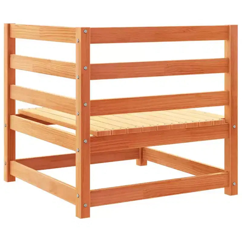 vidaXL Set Divani da Giardino Legno Massello di Pino Naturale Grande Modulare