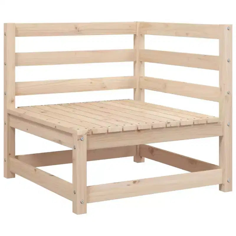 vidaXL Set Divani da Giardino Legno Massello di Pino Naturale Grande Modulare
