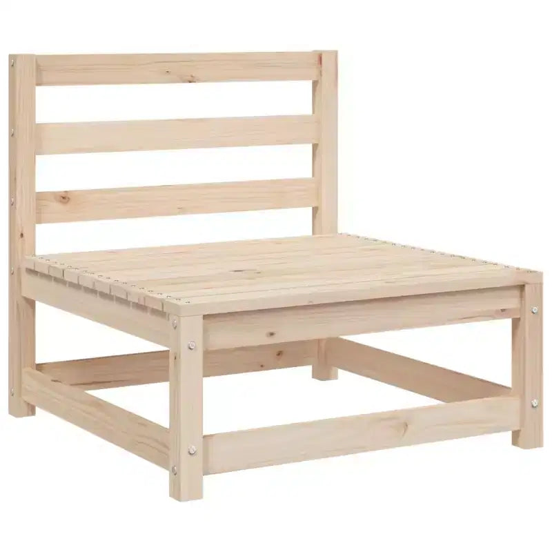vidaXL Set Divani da Giardino Legno Massello di Pino Naturale Grande Modulare