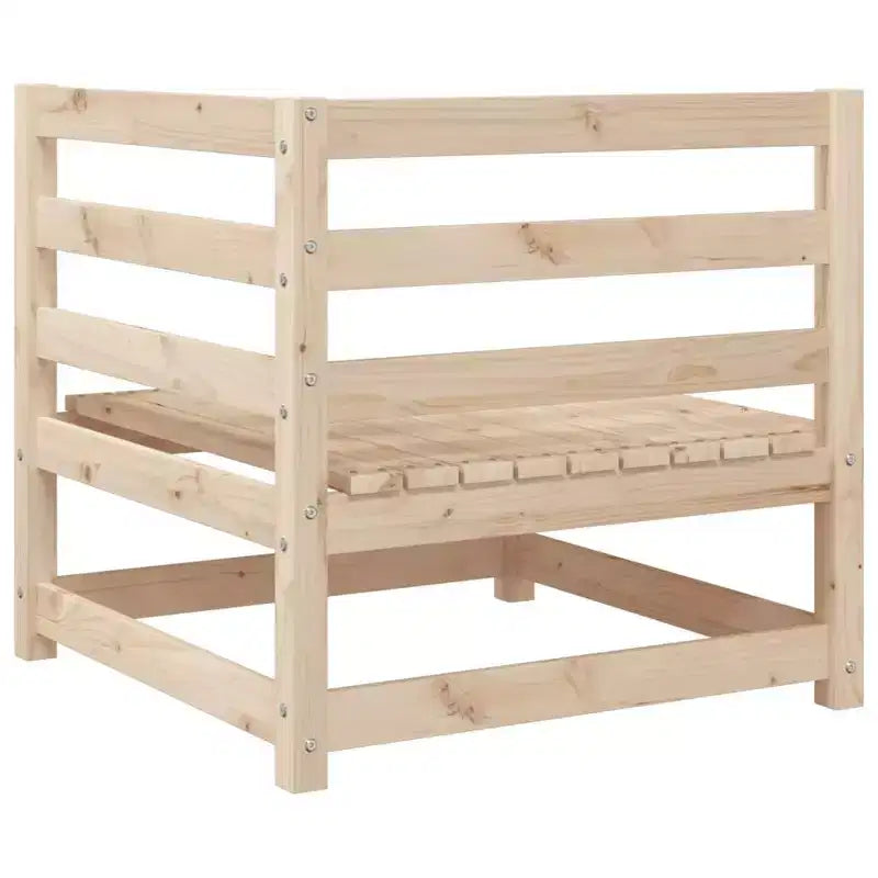 vidaXL Set Divani da Giardino Legno Massello di Pino Naturale Grande Modulare