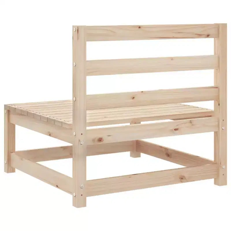 vidaXL Set Divani da Giardino Legno Massello di Pino Naturale Grande Modulare