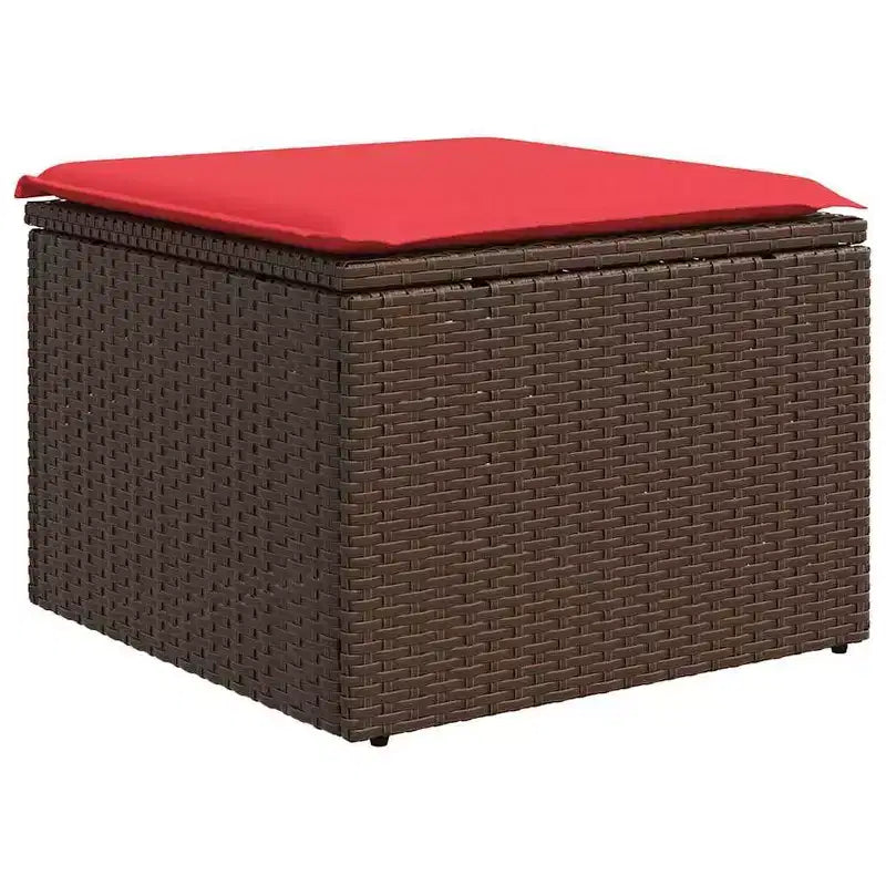 vidaXL Set Divani da Giardino con Cuscini e Tavolo in Polyrattan