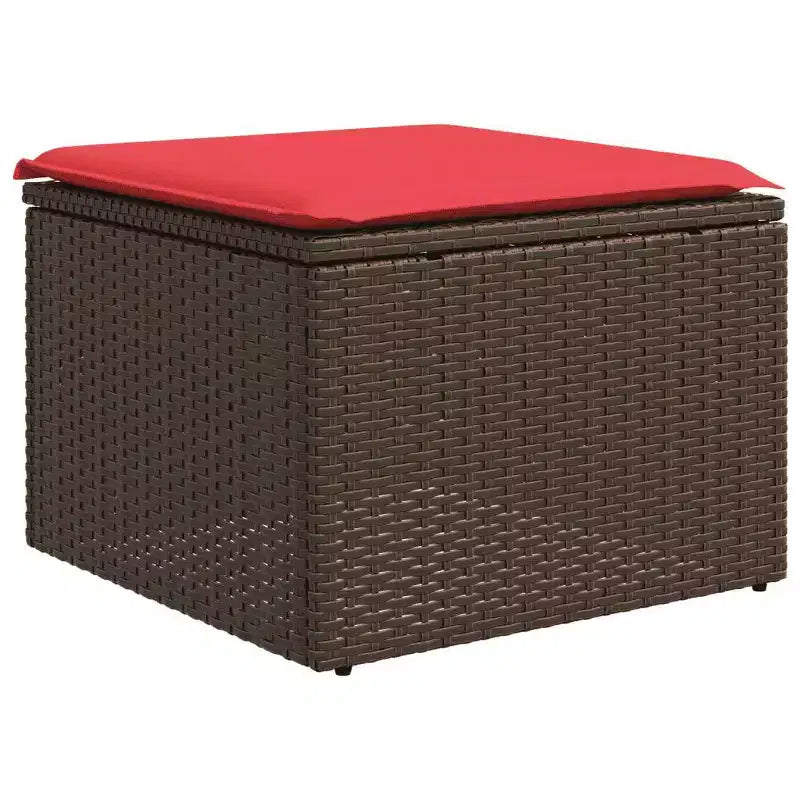 vidaXL Set Divani da Giardino con Cuscini e Tavolo in Polyrattan