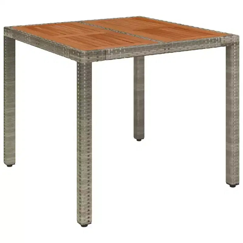 vidaXL Set da pranzo da esterno con cuscini, in polyrattan