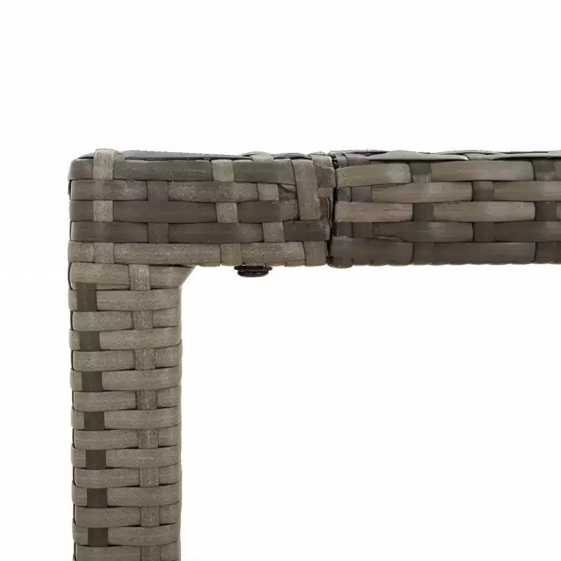 vidaXL Set da pranzo da esterno con cuscini, in polyrattan