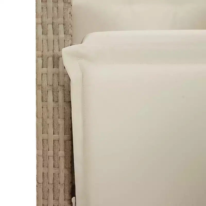 vidaXL Set da pranzo da esterni con cuscini e tavolo rettangolare