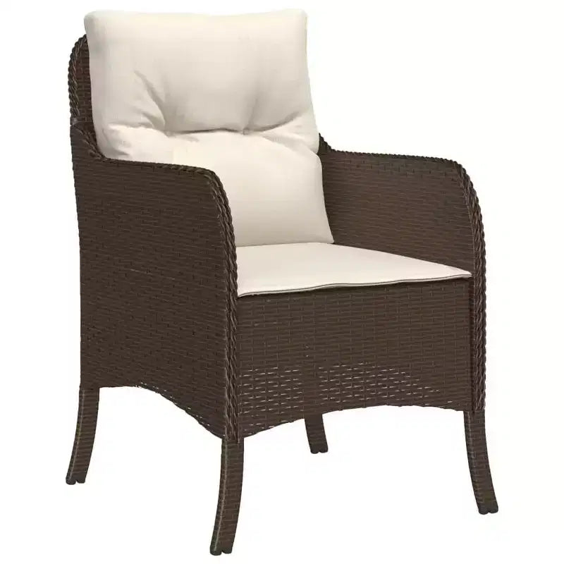 vidaXL Set da pranzo da giardino in polyrattan