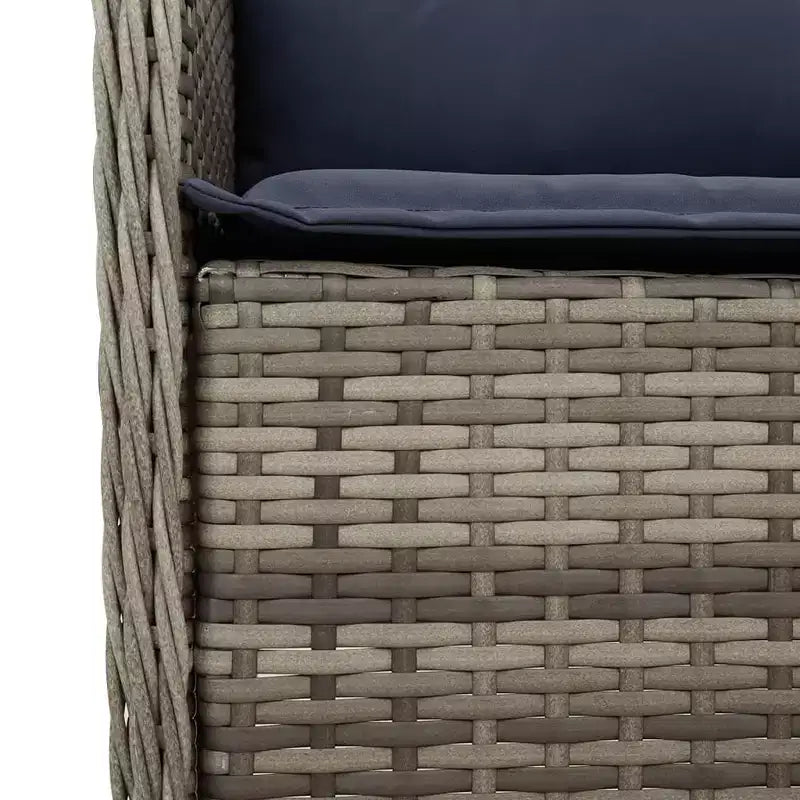 vidaXL Set da pranzo moderno in rattan per esterni