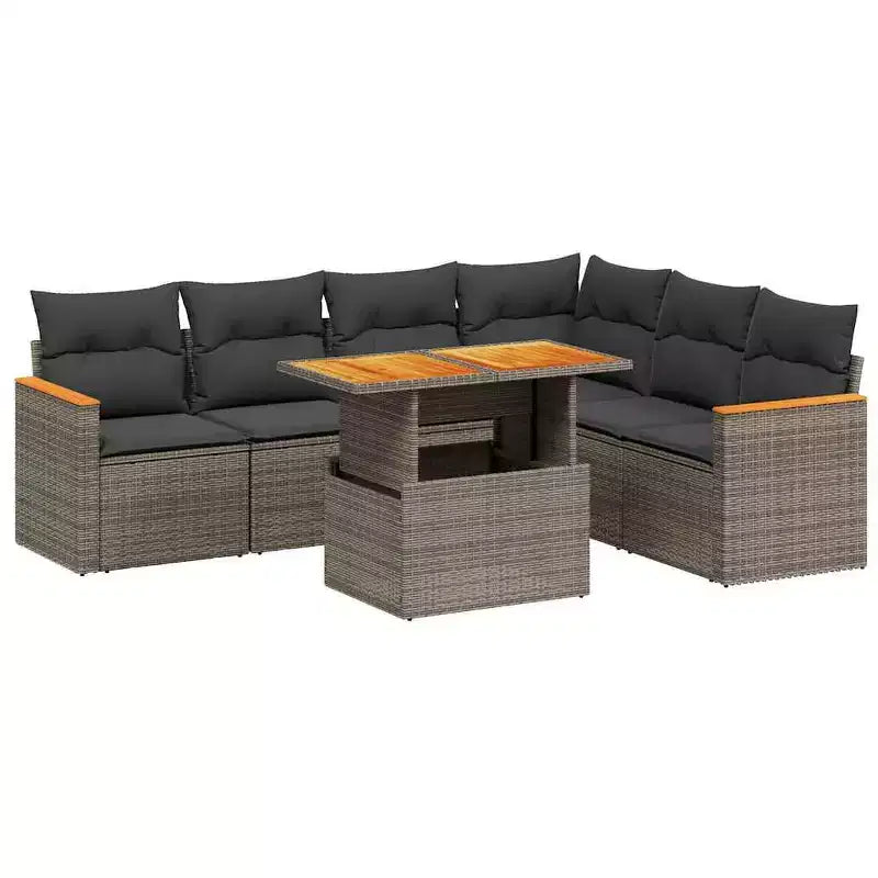 vidaXL Set Divani da Esterno con Cuscini in Diversi Colori