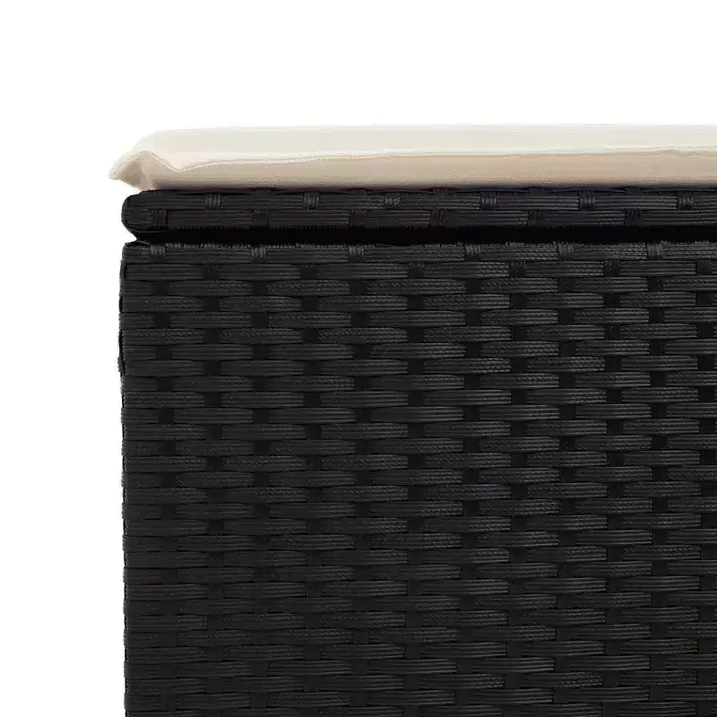 Set divani da esterno vidaXL con cuscini e vano portaoggetti