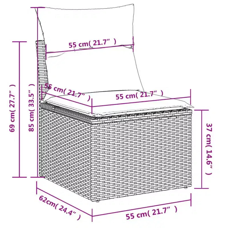 vidaXL Set Divani da Esterno - Design Comodo ed Elegante