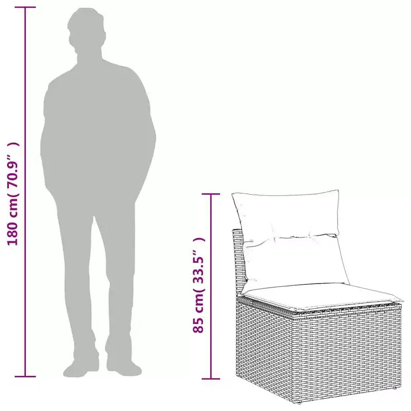 vidaXL Set Divani da Esterno - Design Comodo ed Elegante