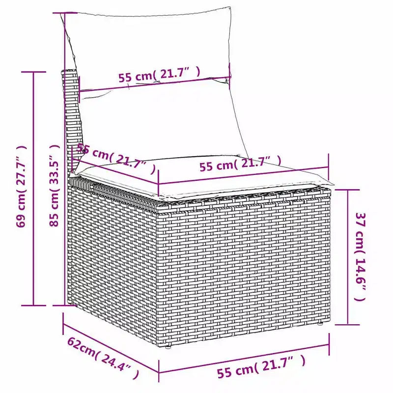 vidaXL Set Divani da Esterno - Design Comodo ed Elegante