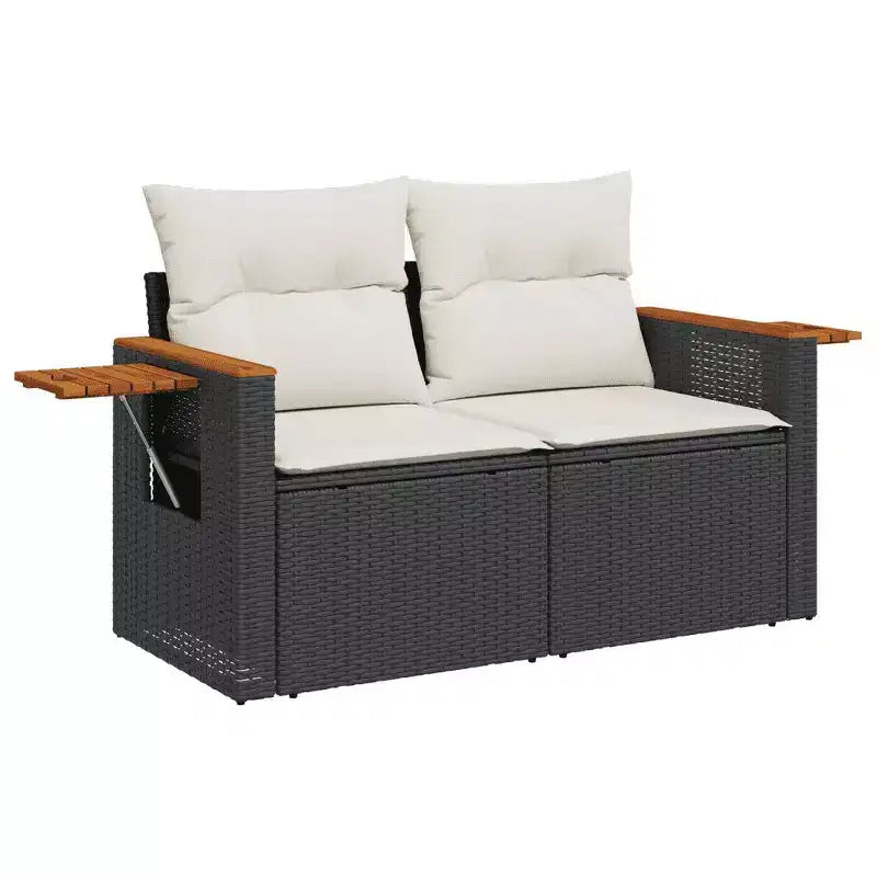 vidaXL Set divani da giardino in rattan PE Set modulare