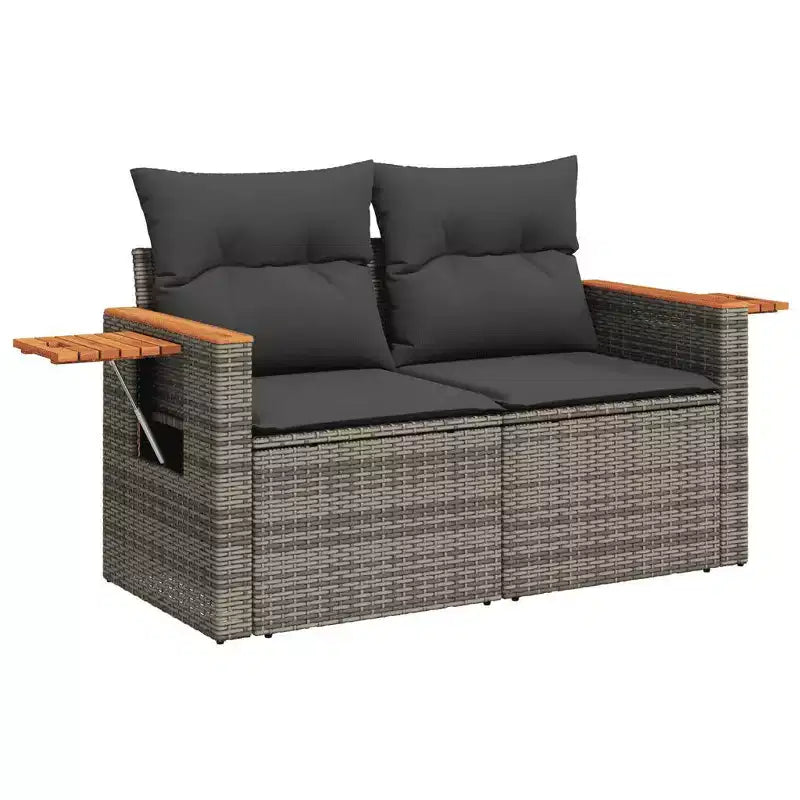 vidaXL Set divani da giardino in rattan PE Set modulare