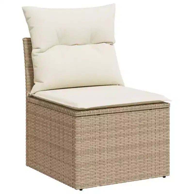 vidaXL Salotto da giardino in rattan PE, acciaio verniciato a polvere Grande