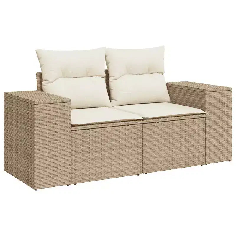vidaXL Set Divani da Giardino con Cuscini Arredo Esterni in Polirattan