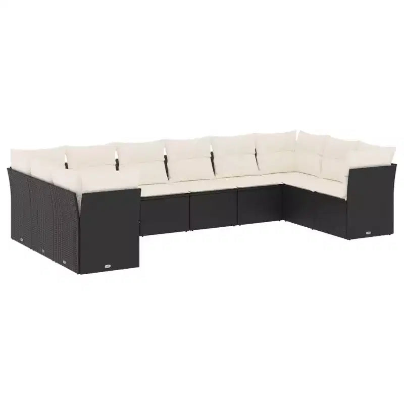 vidaXL Set divano modulare da giardino con cuscini in diversi colori