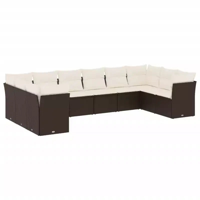 vidaXL Set divano modulare da giardino con cuscini in diversi colori