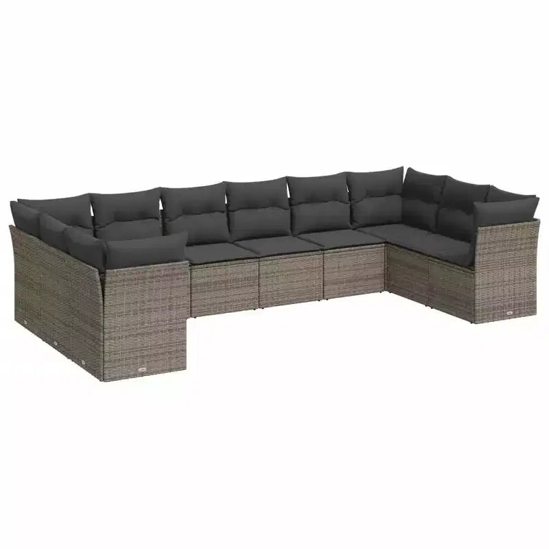 vidaXL Set divano modulare da giardino con cuscini in diversi colori