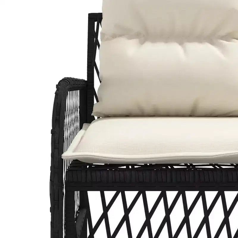 vidaXL Set Divani da Giardino con Cuscini 2 Pezzi in Polirattan