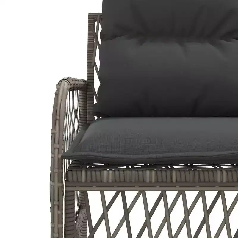 vidaXL Set Divani da Giardino con Cuscini 2 Pezzi in Polirattan