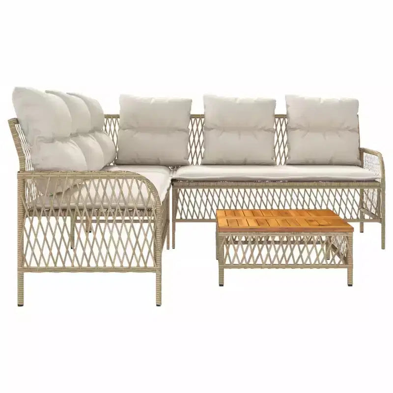vidaXL Set Divani da Giardino con Cuscini 2 Pezzi in Polirattan