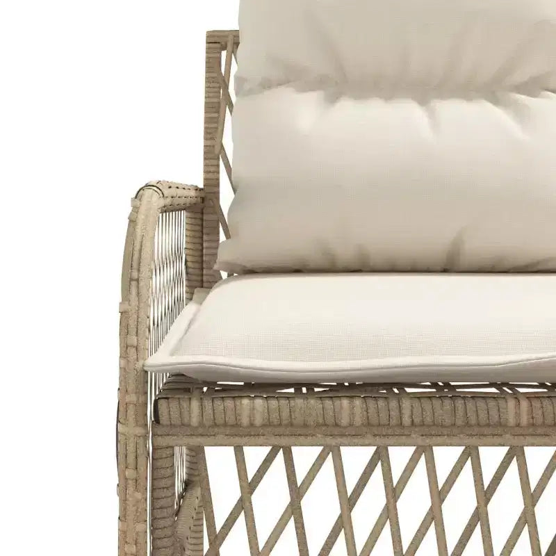 vidaXL Set Divani da Giardino con Cuscini 2 Pezzi in Polirattan