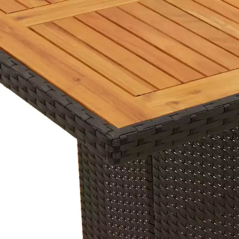 Set da pranzo da esterno in polyrattan vidaXL con cuscini