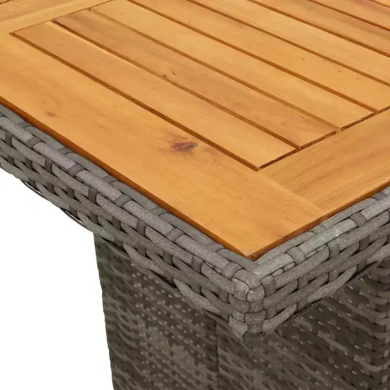 Set da pranzo da esterno in polyrattan vidaXL con cuscini