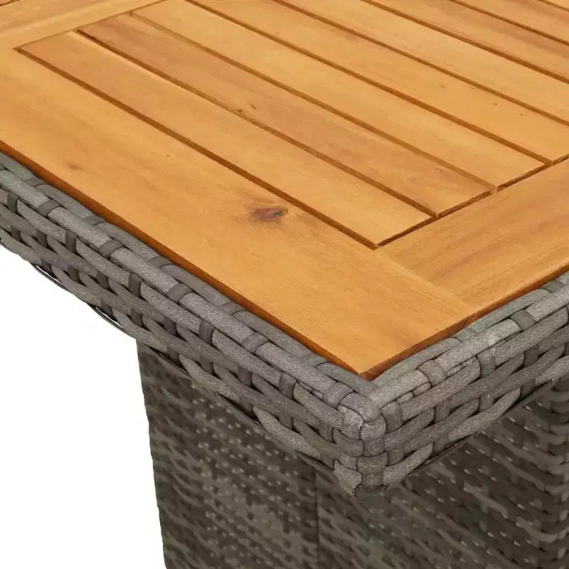 Set da pranzo da esterno in polyrattan vidaXL con cuscini