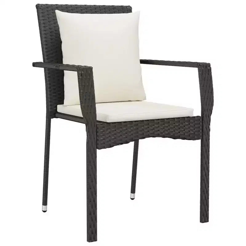 vidaXL Set 2 Sedie da Giardino con Cuscini - Polyrattan - Vari Colori