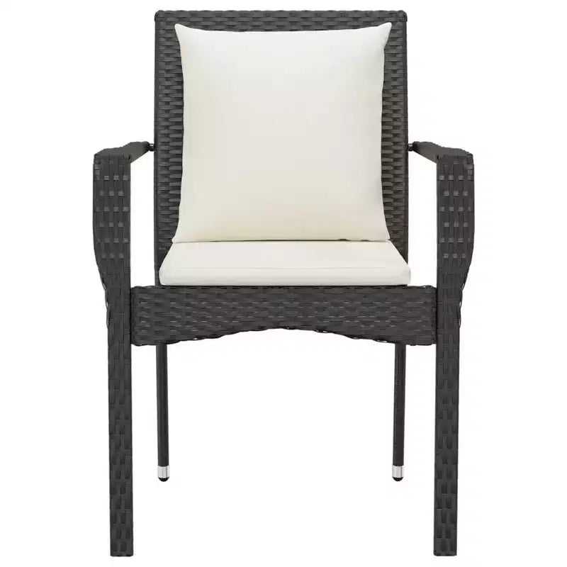 vidaXL Set 2 Sedie da Giardino con Cuscini - Polyrattan - Vari Colori