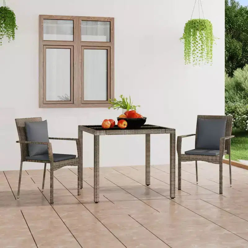 vidaXL Set 2 Sedie da Giardino con Cuscini - Polyrattan - Vari Colori